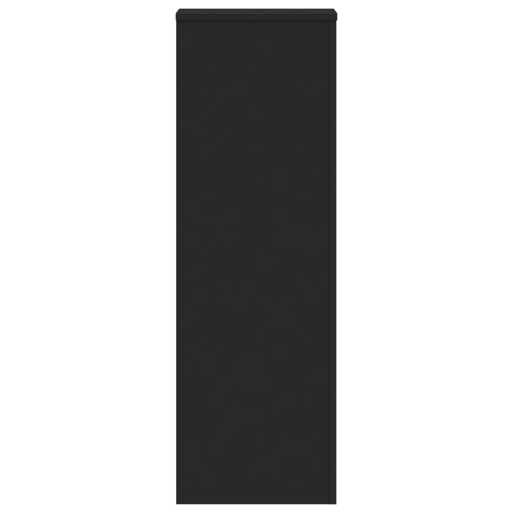 VidaXL Plantenstandaard 33x33x100 cm bewerkt hout zwart