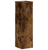 VidaXL Plantenstandaards 2 st 17x17x60 cm bewerkt hout gerookt eiken