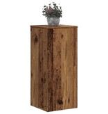 VidaXL Plantenstandaards 2 st 30x30x70 cm bewerkt hout oud houtkleurig