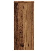 VidaXL Plantenstandaards 2 st 30x30x70 cm bewerkt hout oud houtkleurig