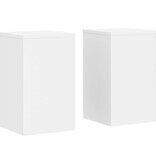 VidaXL Plantenstandaards 2 st 30x30x50 cm bewerkt hout wit