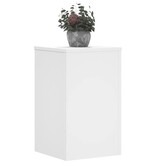 VidaXL Plantenstandaards 2 st 30x30x50 cm bewerkt hout wit
