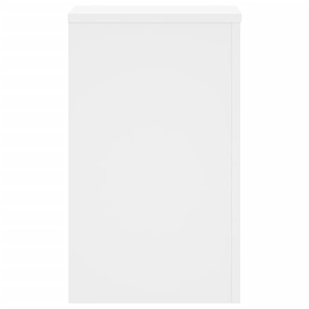 VidaXL Plantenstandaards 2 st 30x30x50 cm bewerkt hout wit