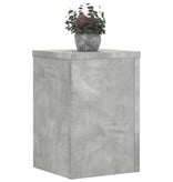 VidaXL Plantenstandaards 2 st 20x20x30 cm bewerkt hout betongrijs