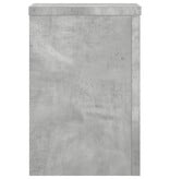 VidaXL Plantenstandaards 2 st 20x20x30 cm bewerkt hout betongrijs