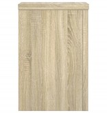 VidaXL Plantenstandaards 2 st 20x20x30 cm bewerkt hout sonoma eiken