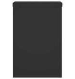 VidaXL Plantenstandaards 2 st 20x20x30 cm bewerkt hout zwart