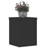 VidaXL Plantenstandaards 2 st 15x15x20 cm bewerkt hout zwart