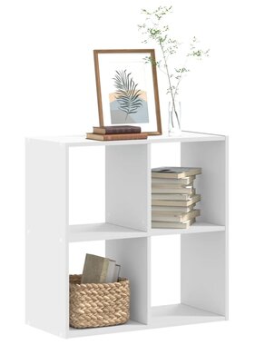 VidaXL Boekenkast 68,5x32x68,5 cm bewerkt hout wit