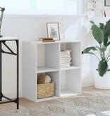 VidaXL Boekenkast 68,5x32x68,5 cm bewerkt hout wit