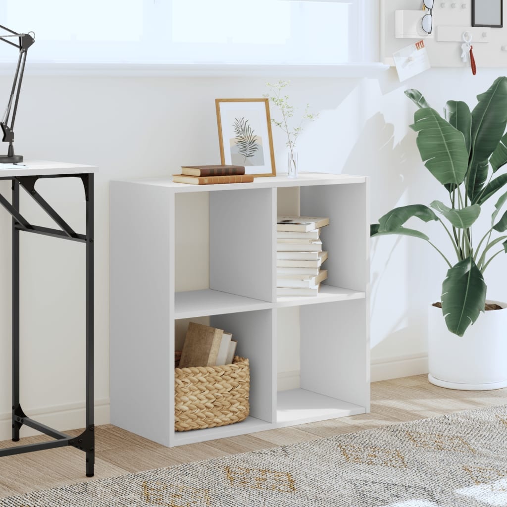 VidaXL Boekenkast 68,5x32x68,5 cm bewerkt hout wit