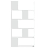 VidaXL Boekenkast 5-laags 80,5x23,5x162,5 cm bewerkt hout wit