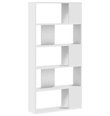 VidaXL Boekenkast 5-laags 80,5x23,5x162,5 cm bewerkt hout wit