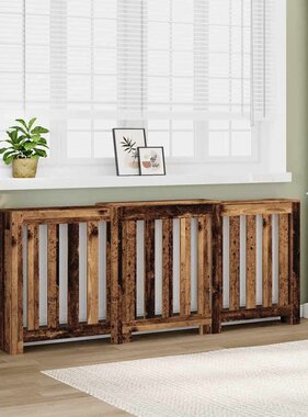 VidaXL Radiatorombouw 205x21,5x83,5 cm bewerkt hout oud hout