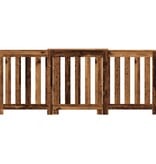 VidaXL Radiatorombouw 205x21,5x83,5 cm bewerkt hout oud hout