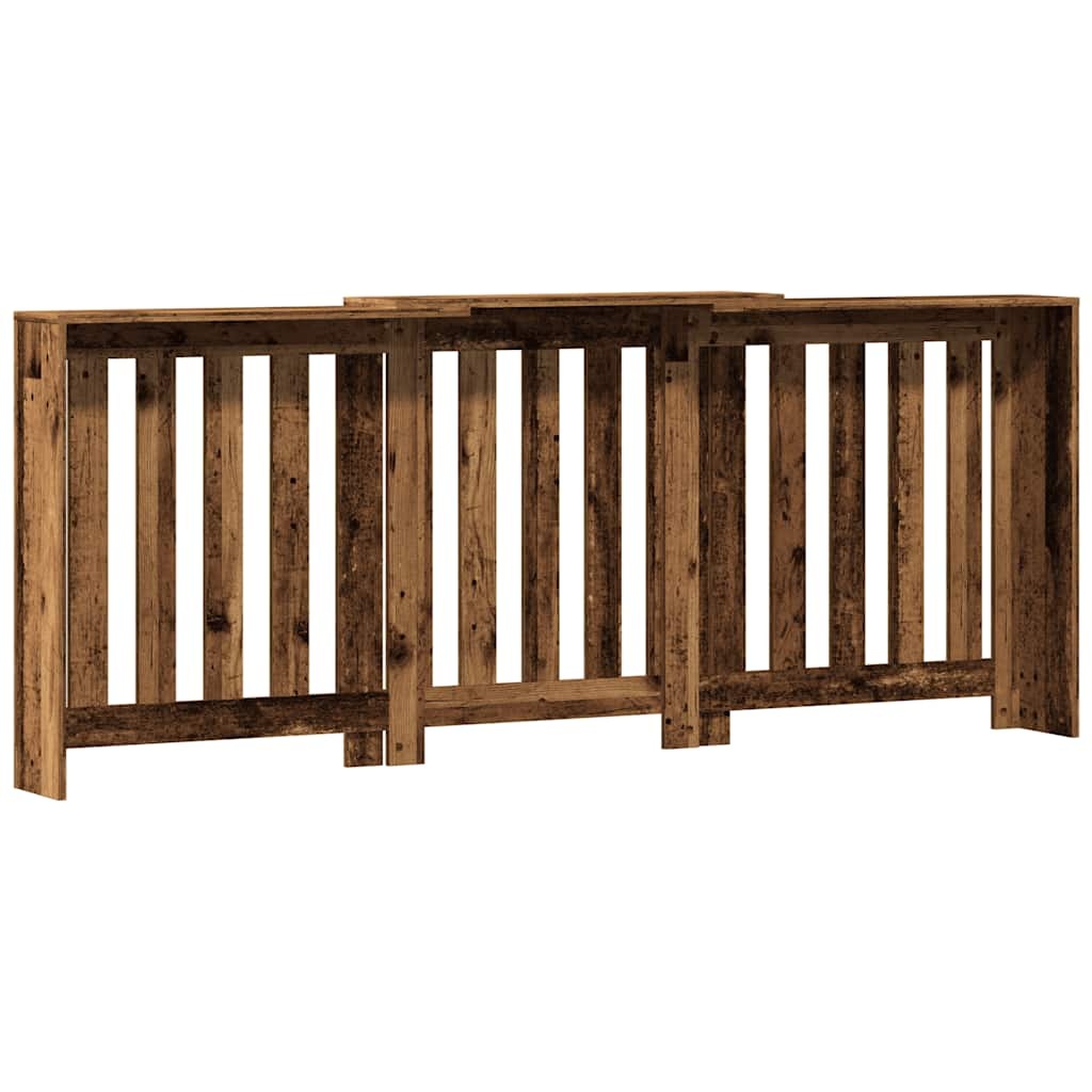 VidaXL Radiatorombouw 205x21,5x83,5 cm bewerkt hout oud hout