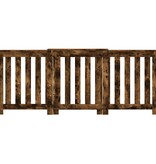 VidaXL Radiatorombouw 205x21,5x83,5 cm bewerkt hout gerookt eikenkleur