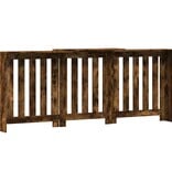 VidaXL Radiatorombouw 205x21,5x83,5 cm bewerkt hout gerookt eikenkleur