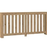 VidaXL Radiatorombouw 175x20x82 cm bewerkt hout artisanaal eikenkleur