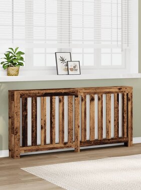 VidaXL Radiatorombouw 175x20x82 cm bewerkt hout oud hout