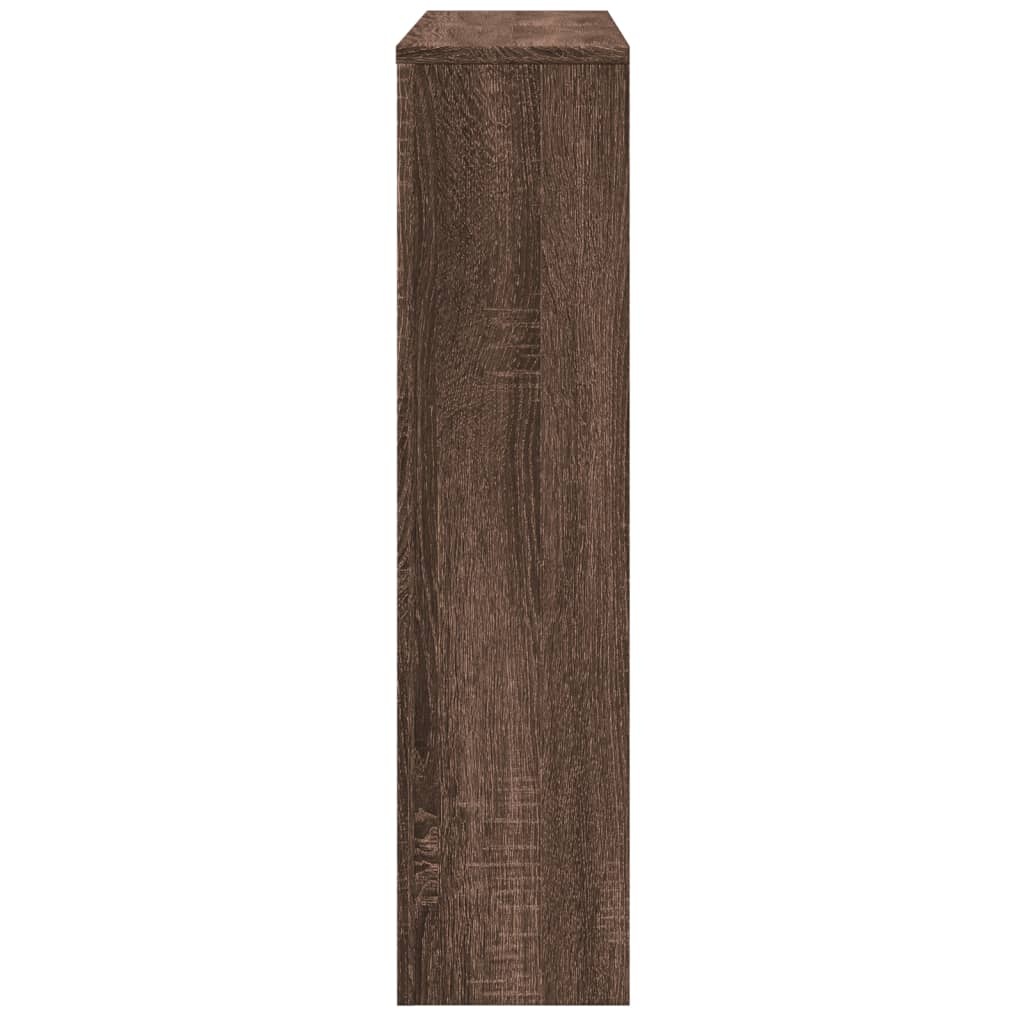 VidaXL Radiatorombouw 175x20x82 cm bewerkt hout bruin eikenkleurig