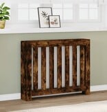 VidaXL Radiatorombouw 104x20x82 cm bewerkt hout gerookt eikenkleurig