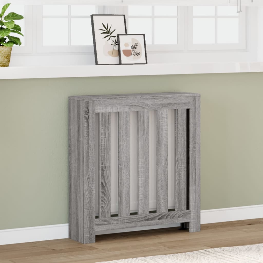 VidaXL Radiatorombouw 78x20x82 cm bewerkt hout grijs sonoma eikenkleur