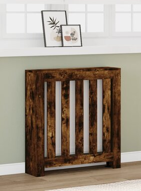 VidaXL Radiatorombouw 78x20x82 cm bewerkt hout gerookt eikenkleurig