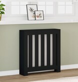 VidaXL Radiatorombouw 78x20x82 cm bewerkt hout zwart