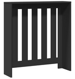 VidaXL Radiatorombouw 78x20x82 cm bewerkt hout zwart