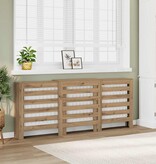 VidaXL Radiatorombouw 205x21,5x83,5 cm bewerkt hout artisanaal eiken