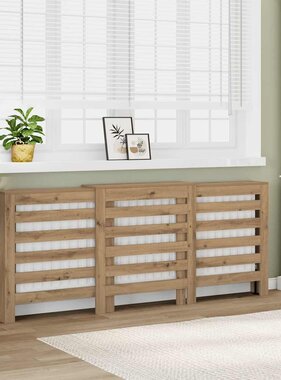VidaXL Radiatorombouw 205x21,5x83,5 cm bewerkt hout artisanaal eiken