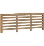VidaXL Radiatorombouw 205x21,5x83,5 cm bewerkt hout artisanaal eiken