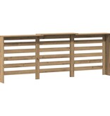 VidaXL Radiatorombouw 205x21,5x83,5 cm bewerkt hout artisanaal eiken