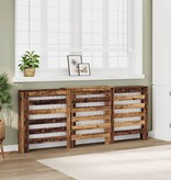 VidaXL Radiatorombouw 205x21,5x83,5 cm bewerkt hout oud hout