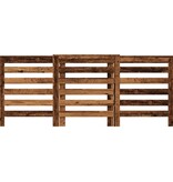 VidaXL Radiatorombouw 205x21,5x83,5 cm bewerkt hout oud hout