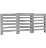 VidaXL Radiatorombouw 205x21,5x83,5 cm bewerkt hout grijs sonoma eiken