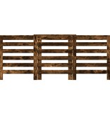 VidaXL Radiatorombouw 205x21,5x83,5 cm bewerkt hout gerookt eikenkleur