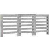VidaXL Radiatorombouw 205x21,5x83,5 cm bewerkt hout betongrijs