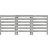 VidaXL Radiatorombouw 205x21,5x83,5 cm bewerkt hout betongrijs