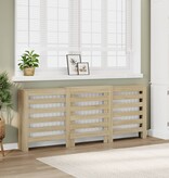 VidaXL Radiatorombouw 205x21,5x83,5 cm bewerkt hout sonoma eikenkleur