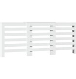 VidaXL Radiatorombouw 205x21,5x83,5 cm bewerkt hout wit