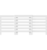 VidaXL Radiatorombouw 205x21,5x83,5 cm bewerkt hout wit