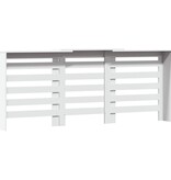 VidaXL Radiatorombouw 205x21,5x83,5 cm bewerkt hout wit