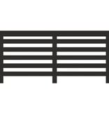 VidaXL Radiatorombouw 175x20x82 cm bewerkt hout zwart