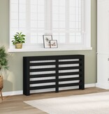 VidaXL Radiatorombouw 149x20x82 cm bewerkt hout zwart