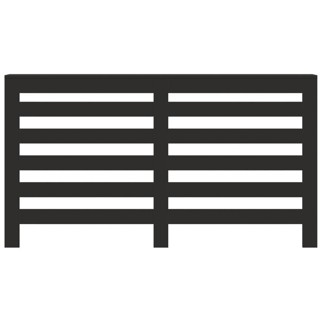 VidaXL Radiatorombouw 149x20x82 cm bewerkt hout zwart