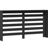 VidaXL Radiatorombouw 149x20x82 cm bewerkt hout zwart
