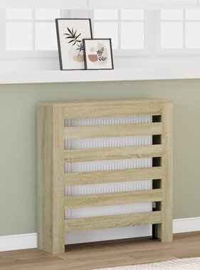 VidaXL Radiatorombouw 78x20x82 cm bewerkt hout sonoma eikenkleurig