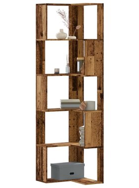 VidaXL Boekenkast 5-laags hoek 50x50x179 cm bewerkt hout oud houtkleur